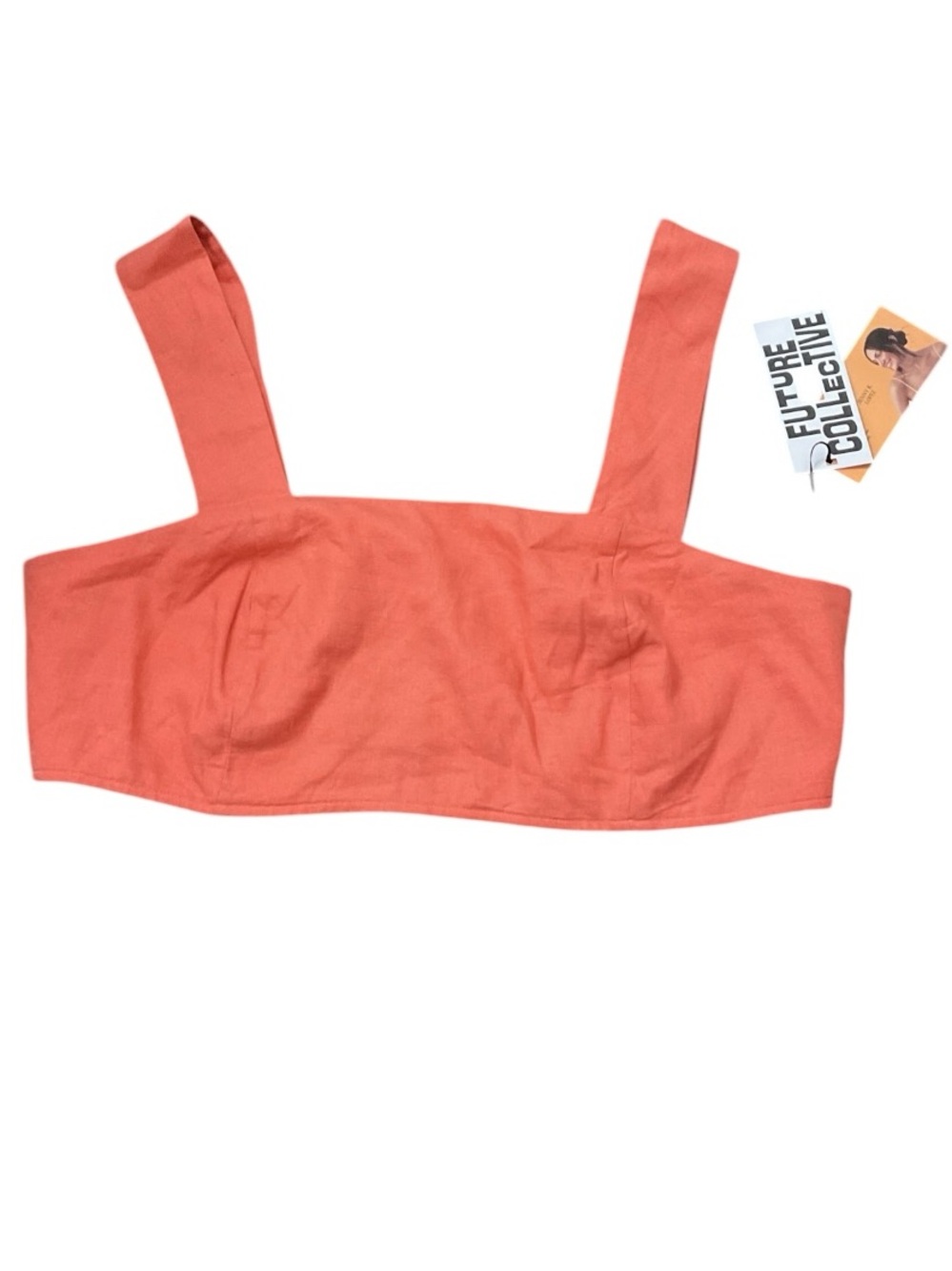 Future Collective Coral Crop Tank with Wide Straps RT $20